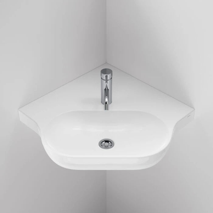 Caroma Opal Sole Corner Wall Basin - White