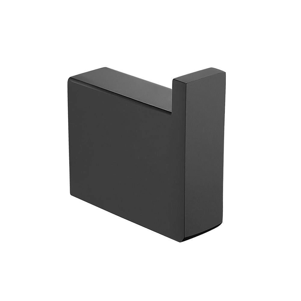 Cavallo Mattte Black Square Double Robe Hook