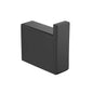 Cavallo Mattte Black Square Double Robe Hook