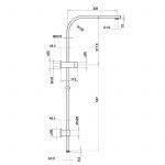 Esperia 10inch Matte Black Square Shower Station