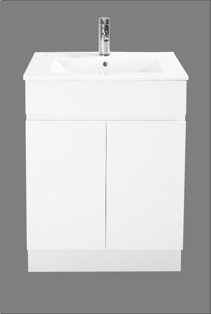 LUCAS 600mm Freestanding SLIM 2 Door Cabinet Only