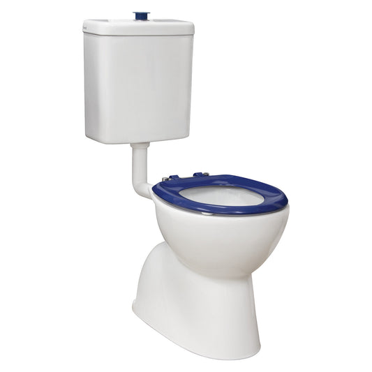 STELLA Care Adjustable Link Toilet Suite with Blue Seat