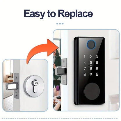 Smart Door Lock with Biometric and Keyless Entry Options