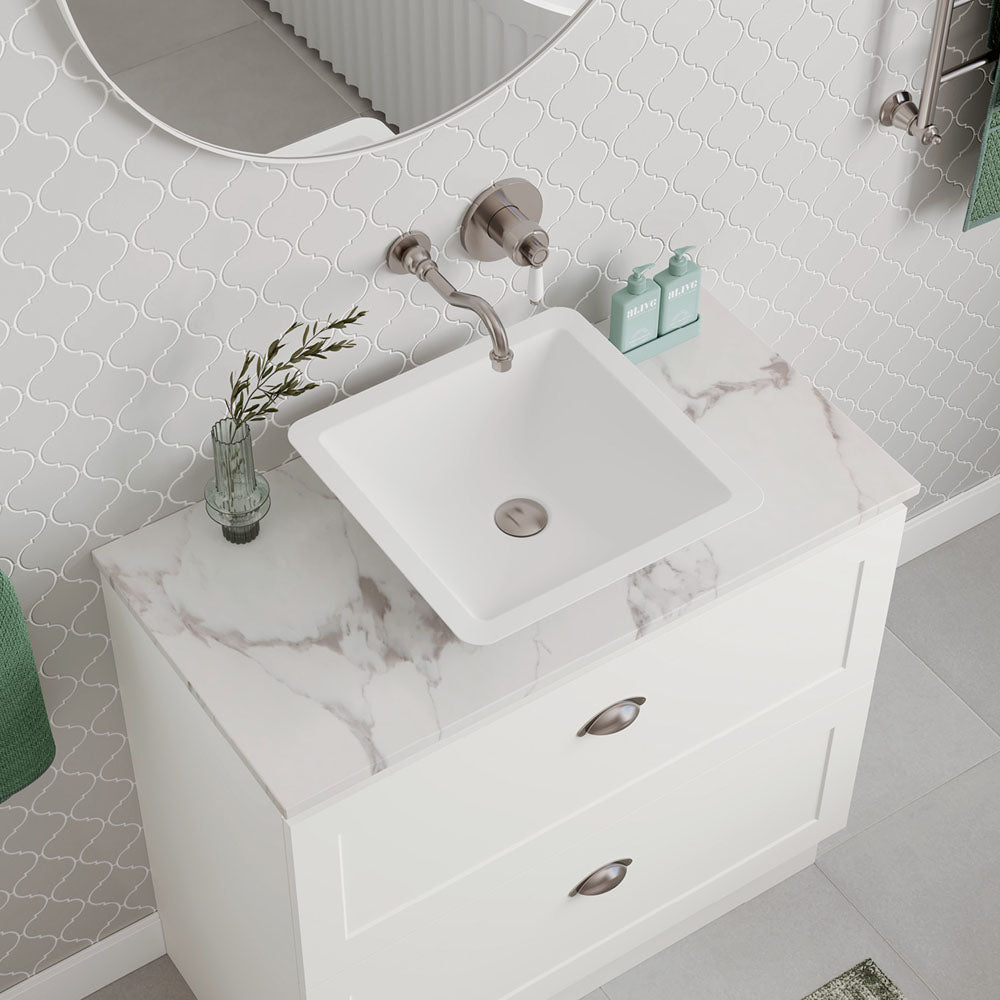 Calacatta Marble Stone Top, Full Slab