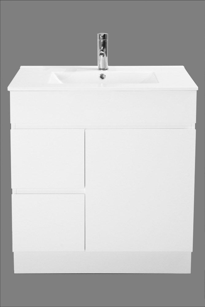 EURO 750mm Freestanding Left Hand Drawer Cabinet Only