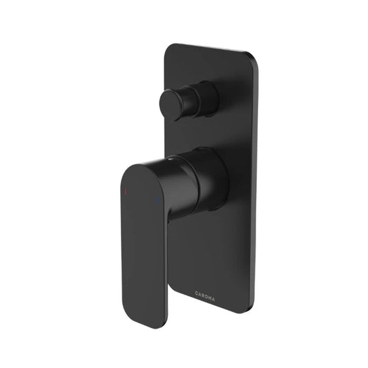 Caroma Luna Bath/Shower Mixer with Diverter Black