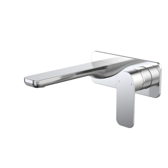 Caroma Luna II EasySwitch Wall Basin/Bath Mixer 180mm (Complete Kit) Chrome Lead Free
