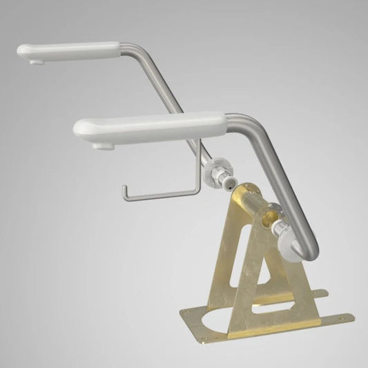 Caroma Care 800 Armrest Kit - Chrome/White