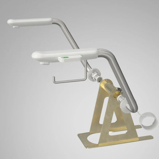Caroma Care 800 Nurse Call Armrest Kit- Left - Chrome/White