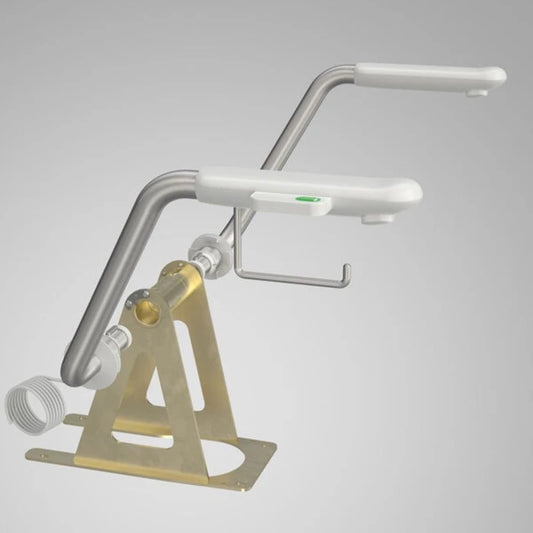 Caroma Care 800 Nurse Call Armrest Kit- Right - Chrome/White
