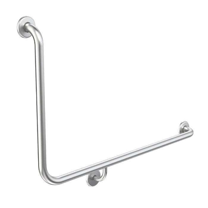 Caroma Care Support Grab Rail 90 Degree Angled 960x600 Right Hand Side Chrome