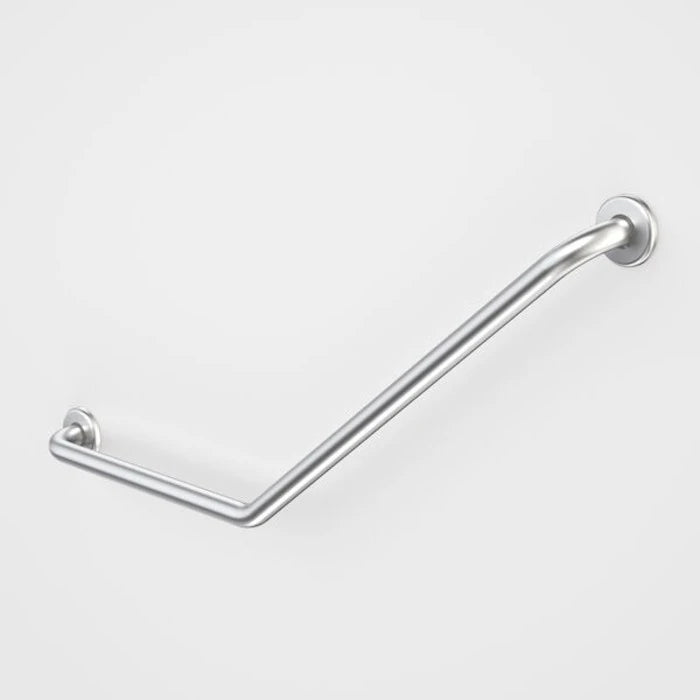 Caroma Care Support Grab Rail - 140 Degree Angled 450x700 - Stainless Steel