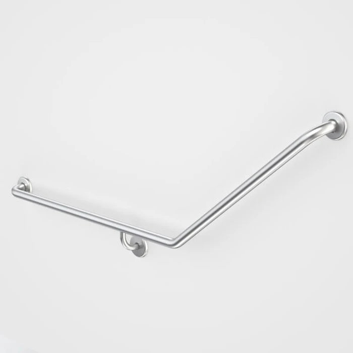 Caroma Care Support Grab Rail - 140 Degree Angled 870x700 - Stainless Steel