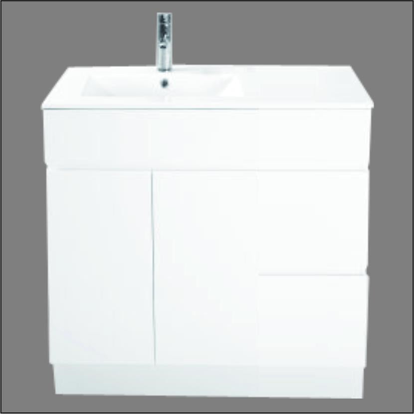 LUCAS 800mm Freestanding Right Hand Drawer Cabinet Only