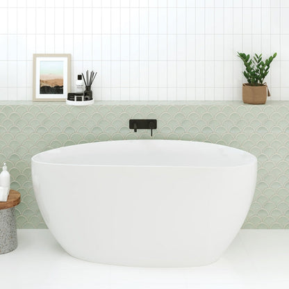 Sansa Wall Bath Mixer Set, Matte Black
