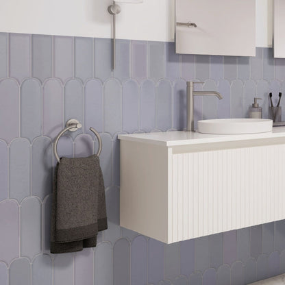 SANSA Soft Square Cover Plate Brushed Nickel