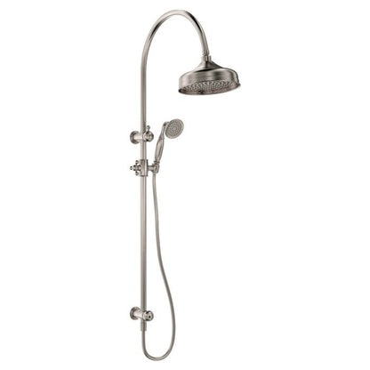 LILLIAN Twin Shower Brushed Nickel