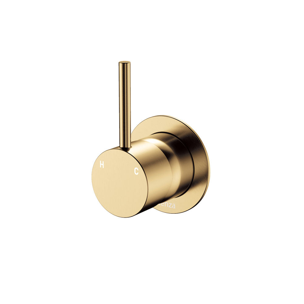 KAYA UP Wall Mixer Urban Brass Minimal Round Plate
