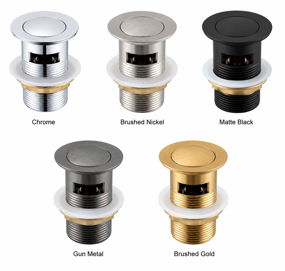 Brass Pop Up Waste with Overflow
