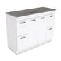 SATORI UNICAB 1200 Gloss White Vanity On Kick