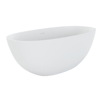 Sasso Cast Stone Solid Surface Bath, 1550mm