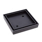 Square Tile Bed Floor Waste 75mm Matte Black