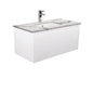 Sarah Calacatta Marble Undermount 900 Alina Satin White Wall-Hung Vanity