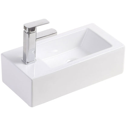 LINEA Wall Hung Basin Left Hand Tap