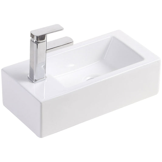 LINEA Wall Hung Basin Left Hand Tap