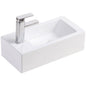 LINEA Wall Hung Basin Left Hand Tap