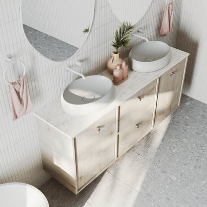 Cierra 1800 Single or Double Bowl Wall-Hung Vanity
