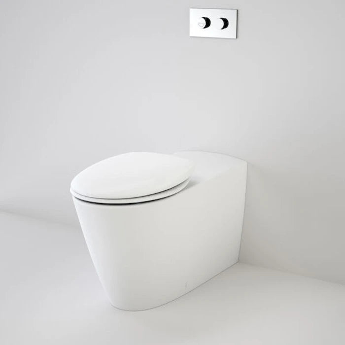 Caroma Care 800 Cleanflush Wall Faced Invisi Series II Suite - Caravelle Care Double Flap White (GermGard)
