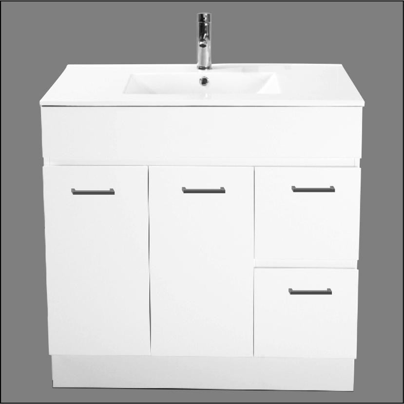EURO 900mm Freestanding Right Hand Drawer Cabinet Only