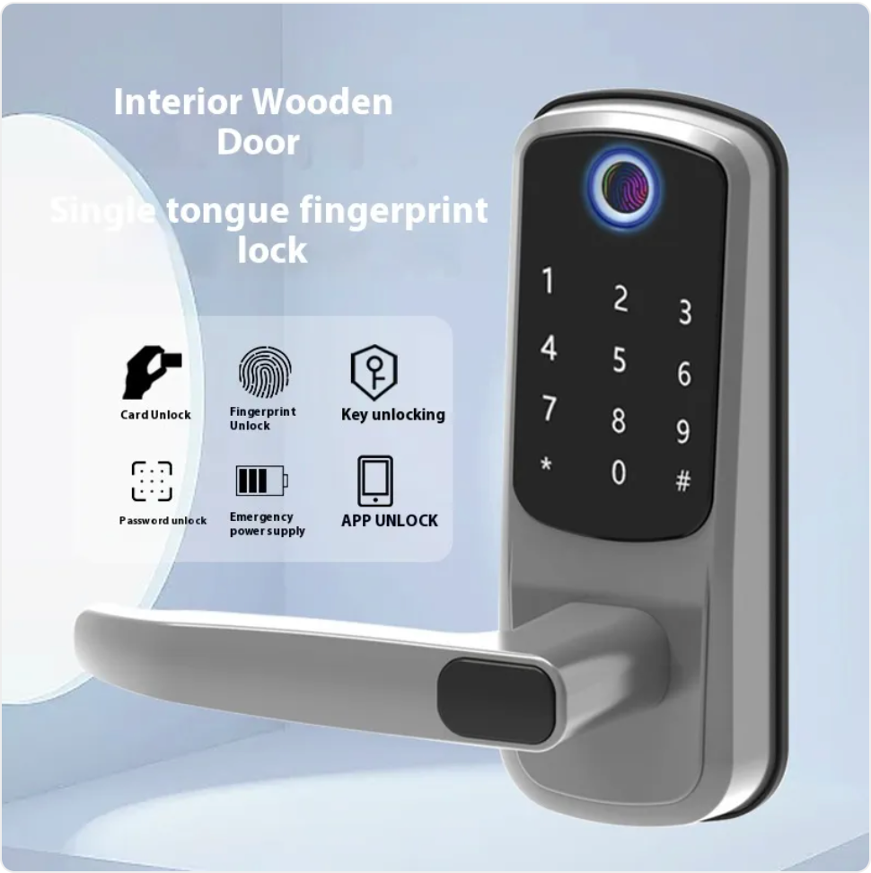 Single Latch Fingerprint Door Lock