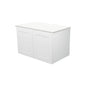 MILA SHAKER 750 Cabinet Wall Hung Satin White Left Hand Drawers 730 x 455 x 450mm