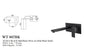 ACQUA BLACK Basin/Bath Set in Matte Black