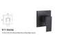 ACQUA BLACK SHower Mixer in Matte Black