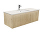 Sarah Roman Sand Undermount 1200 Alina Scandi Oak Wall-Hung Vanity