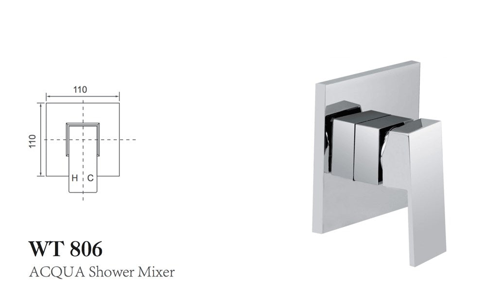 ACQUA Shower Mixer Chrome