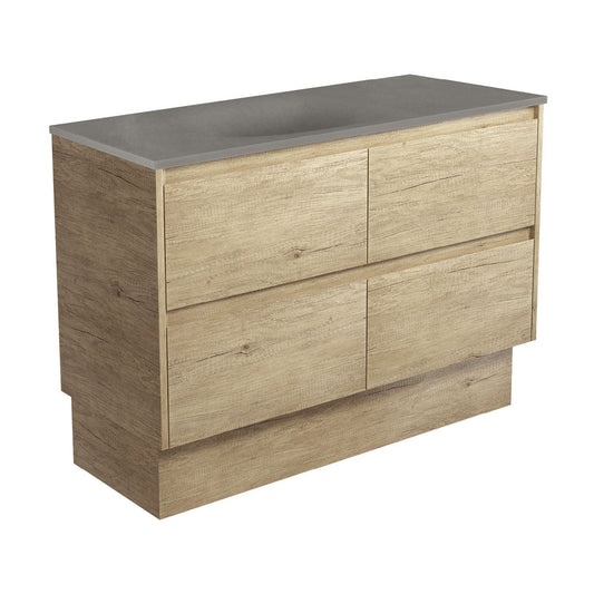 SATORI AMATO 1200 SCANDI OAK Vanity On Kick