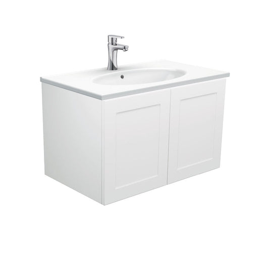 ROTONDO Ceramic 750 MILA SHAKER Wall Hung Cab No Handles Left 1TH