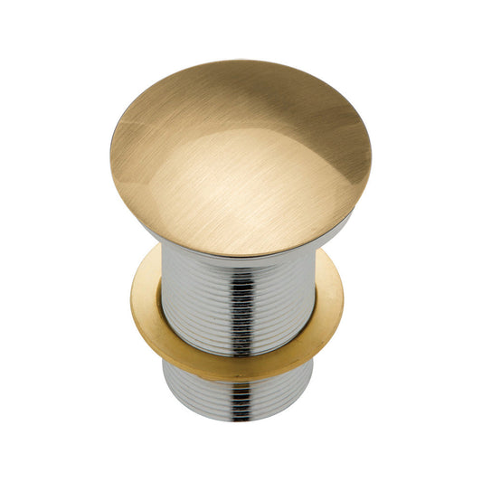 BASIN WASTE Dome Pop Up 32x70mm No Overflow Urban Brass
