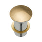 BASIN WASTE Dome Pop Up 32x70mm No Overflow Urban Brass