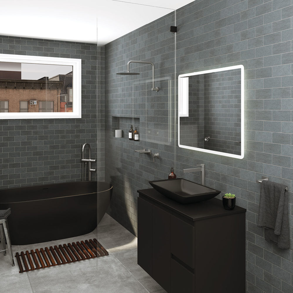 Round Gooseneck Shower Arm Gun Metal