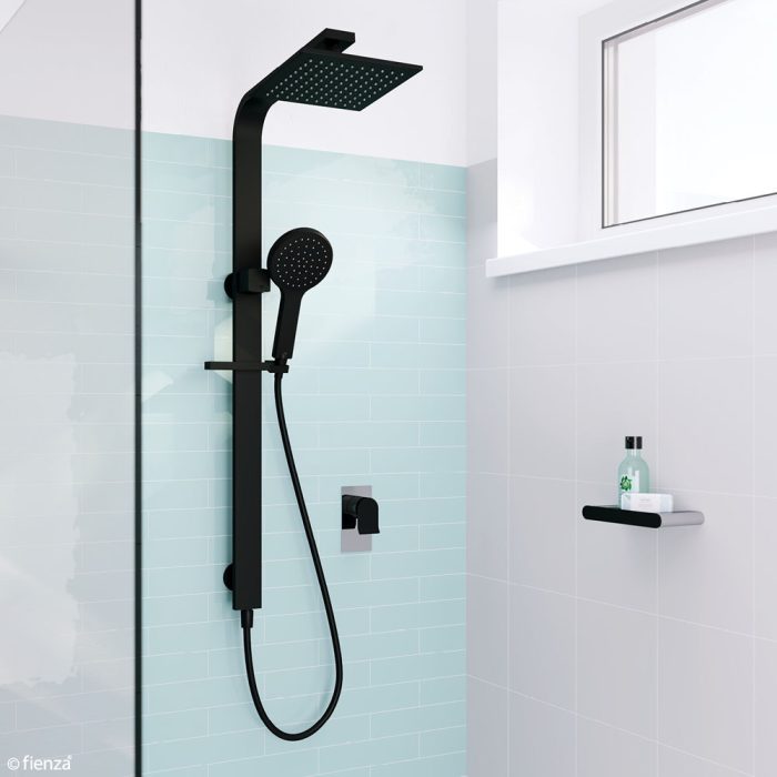 LINCOLN Deluxe Twin Shower Matte Black