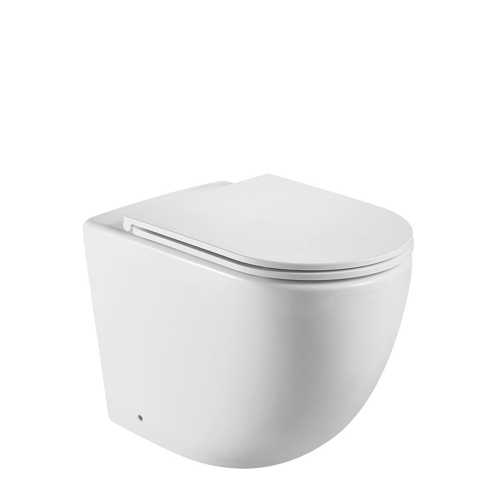 Koko Matte White Wall-Faced Toilet Suite
