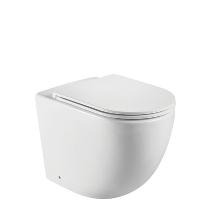Koko Matte White Wall-Faced Toilet Suite