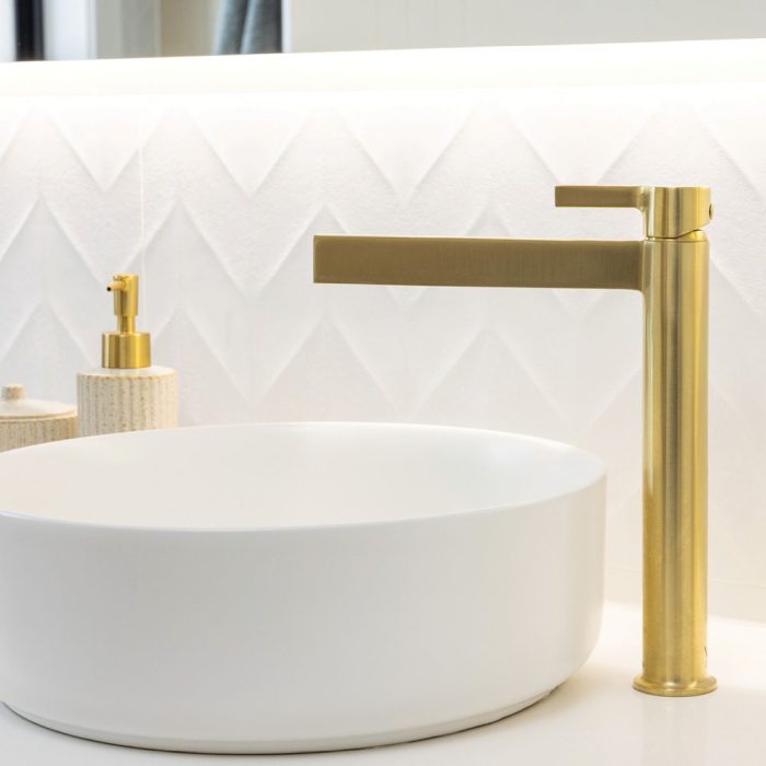 SANSA Tall Basin Mixer Urban Brass