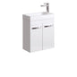 DENZEL 450 Gloss White Vanity Wall Hung 1TH No Overflow