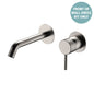 AXLE Basin/Bath Wall Mixer Dress Kit Brushed Nickel 160mm Outlet Round Plate